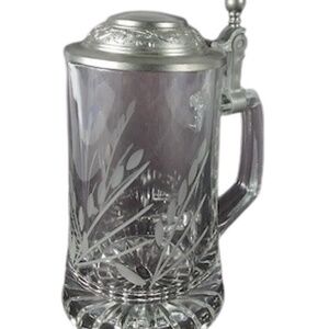 Vintage German‎ Crystal Joska Waldglashutte Bodenmais Stein With Wheat Etching